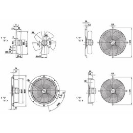 Вентилятор Ebmpapst S4E315-BP18-30 осевой