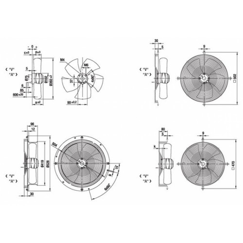Вентилятор Ebmpapst W4E420-CU03-31 осевой
