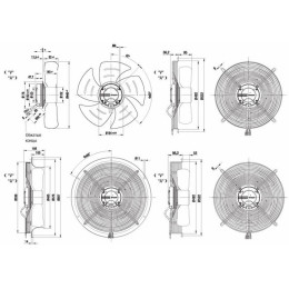 Вентилятор Ebmpapst S3G450-KA14-71 осевой