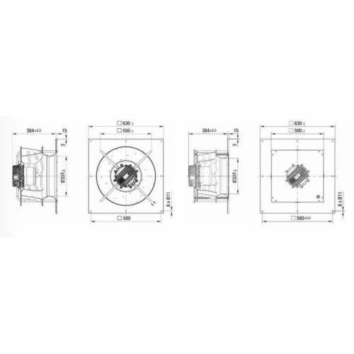 Вентилятор Ebmpapst K3G500-AG06-03 энергосберегающий