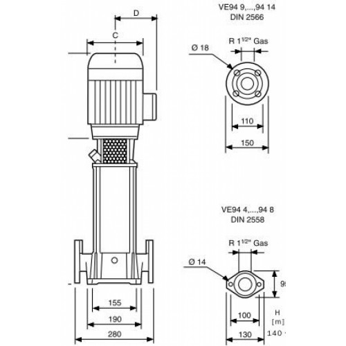 Насос ESPA Press-Line VE 94 4