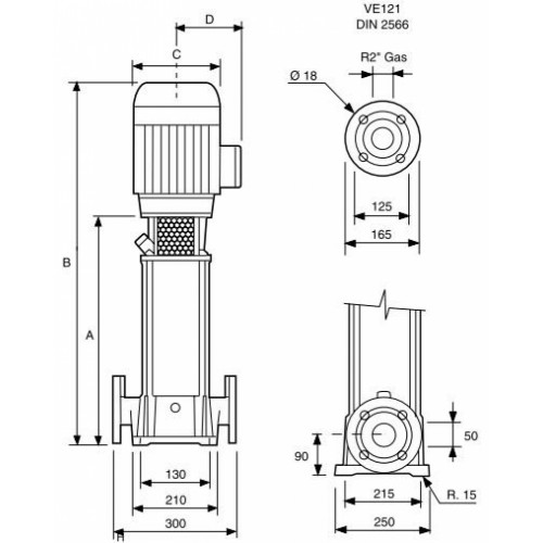 Насос ESPA Press-Line VE 121 3