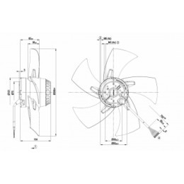 Осевой вентилятор ebmpapst A2D300AP0219