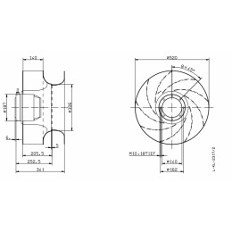Центробежный вентилятор Ziehl-Abegg RH50E-4DK.6K.1R