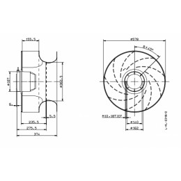 Центробежный вентилятор Ziehl-Abegg RH56E-4DK.6N.1R