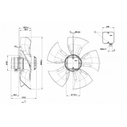 Осевой вентилятор ebmpapst A4D450AO1004