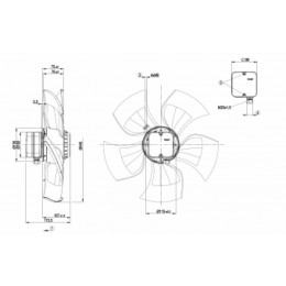 Осевой вентилятор ebmpapst A4D450AU0101