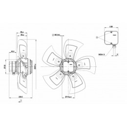 Осевой вентилятор ebmpapst A4D500AE0301