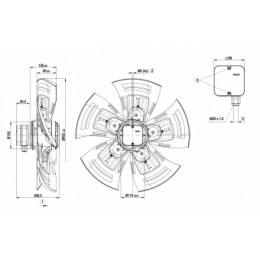 Осевой вентилятор ebmpapst A4D560AO0302
