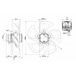 Осевой вентилятор ebmpapst A4D450BG1451