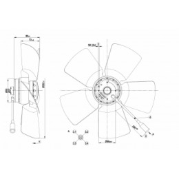 Осевой вентилятор ebmpapst A4E330AB1812