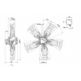 Осевой вентилятор ebmpapst A6D910AA0102