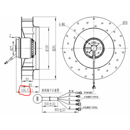 Центробежный вентилятор LANGDI AB280R5-92-03