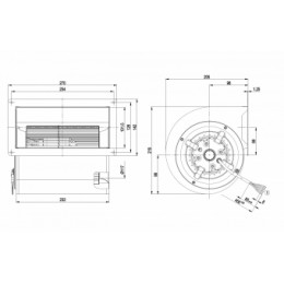 Центробежный (радиальный) вентилятор ebmpapst D2D146AA2425