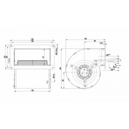 Центробежный (радиальный) вентилятор ebmpapst D2E097BE0165