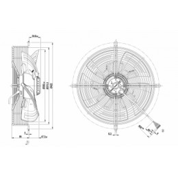 Осевой вентилятор ebmpapst S4D350AN0830