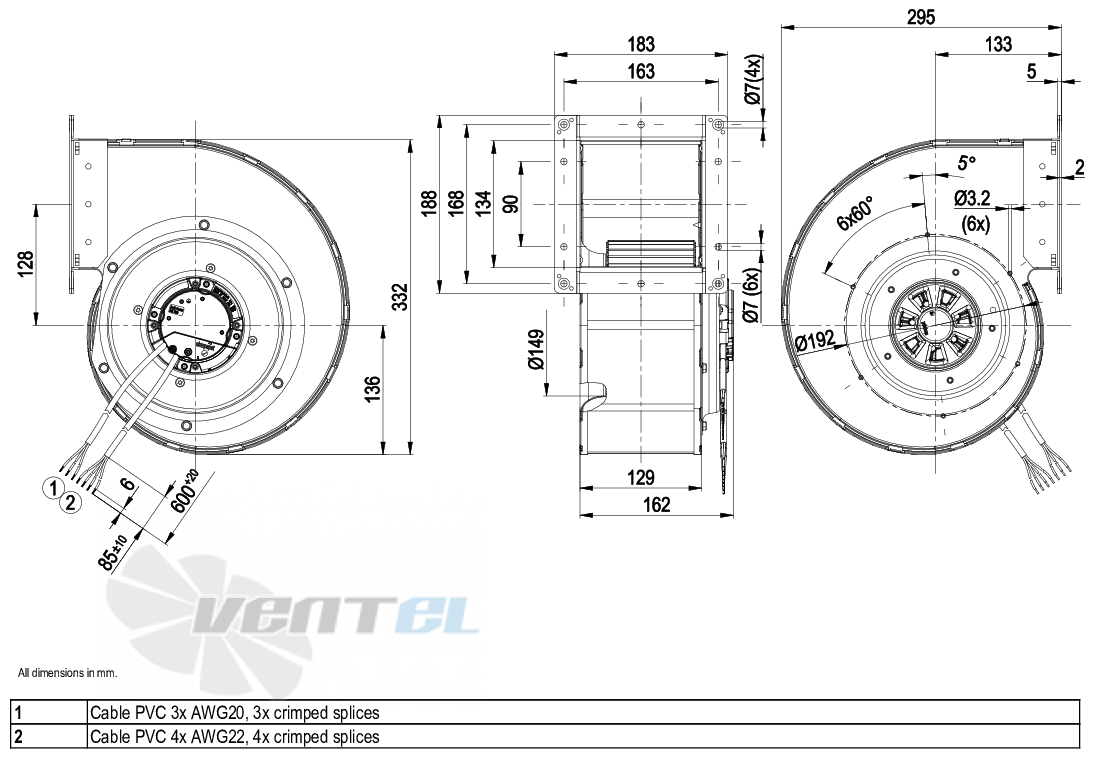 Ebmpapst G3G180-EF01-03 - описание, технические характеристики, графики