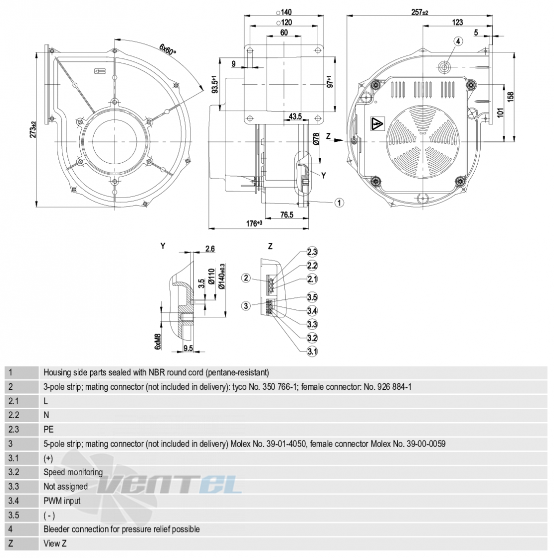 Ebmpapst G1G170-AB31-51 - описание, технические характеристики, графики