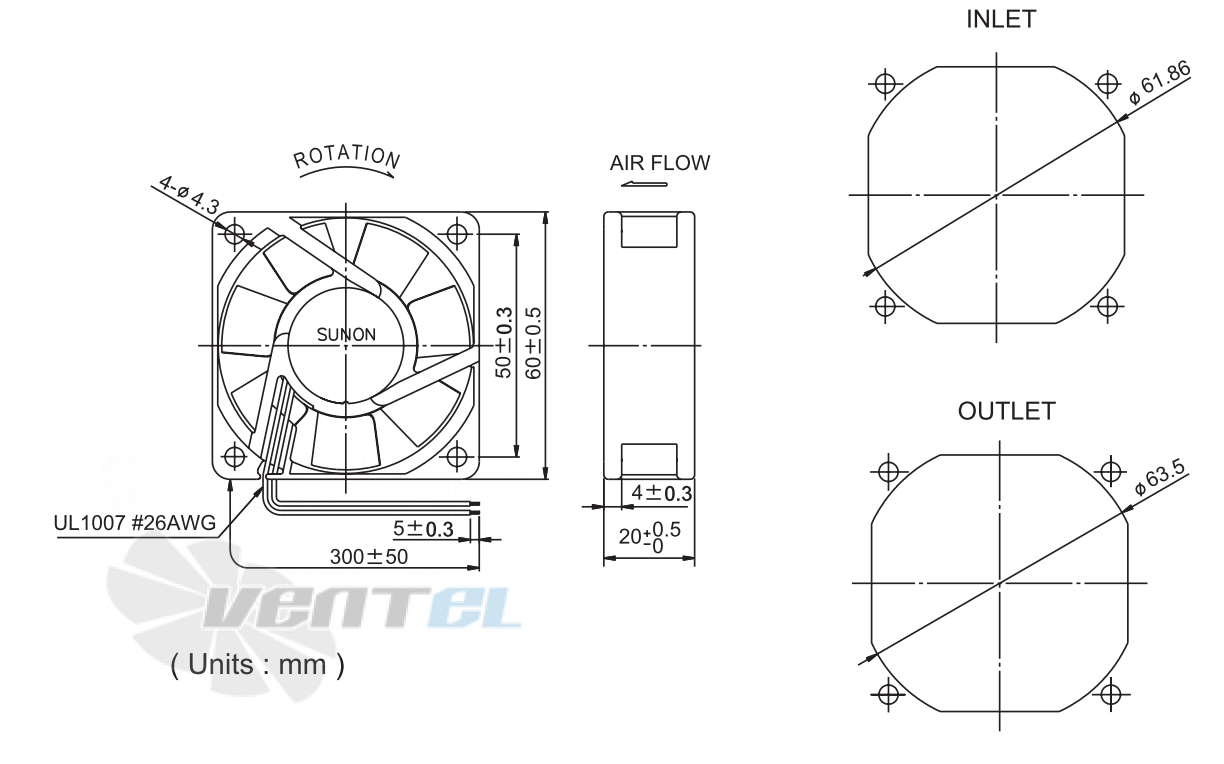 Sunon PMD1206PKVX-A - описание, технические характеристики, графики