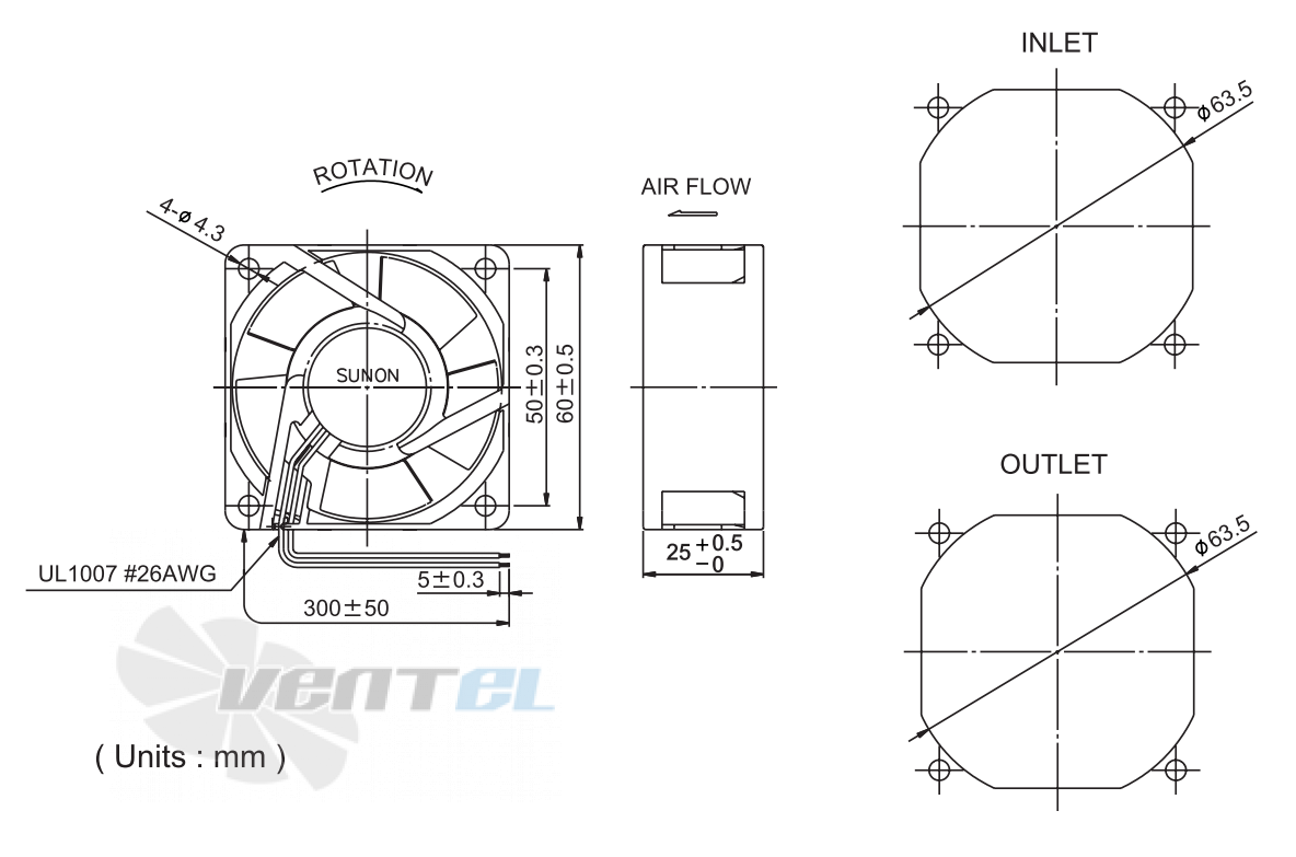 Sunon PMD1206PTB1-A - описание, технические характеристики, графики