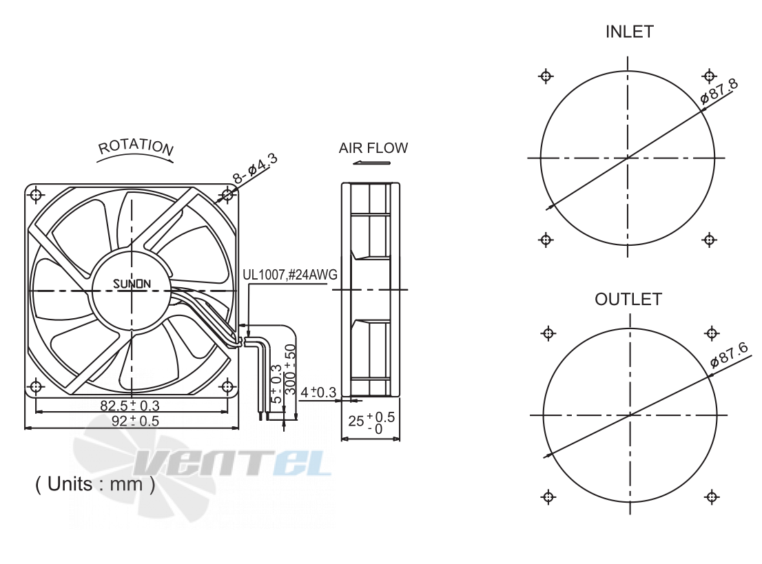 Sunon PMD1209PTB1-A - описание, технические характеристики, графики