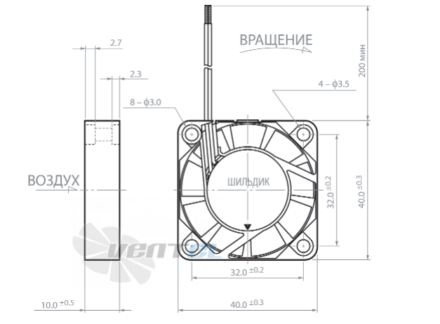 NMB 1604KL-01W-B50 - описание, технические характеристики, графики