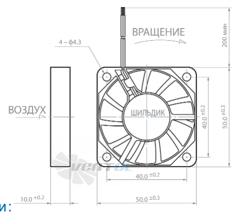 NMB 2004KL-01W-B50 - описание, технические характеристики, графики