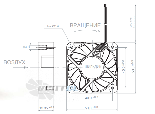 NMB 2006ML-04W-B20 - описание, технические характеристики, графики