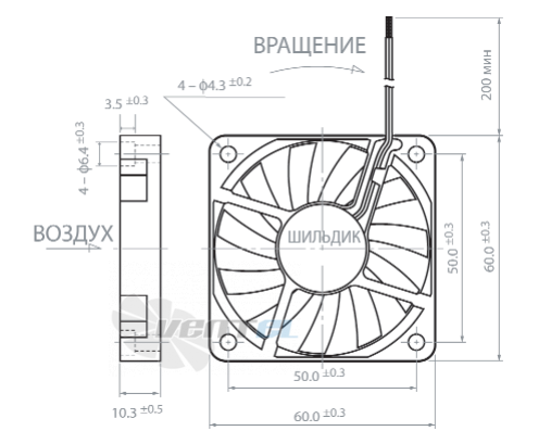 NMB 2404KL-04W-B40 - описание, технические характеристики, графики