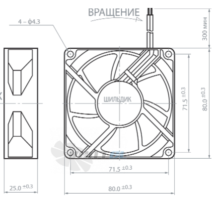 NMB 3110KL-05W-B80 - описание, технические характеристики, графики