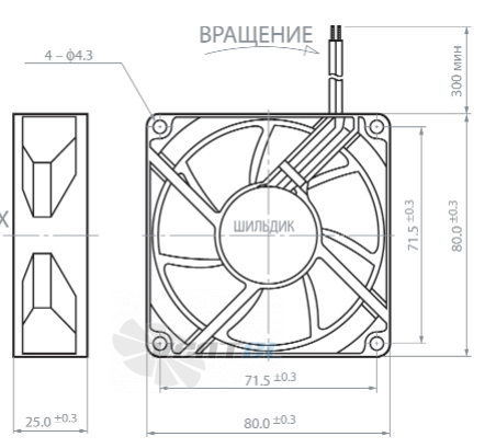 NMB 3610KL-04W-B10 - описание, технические характеристики, графики