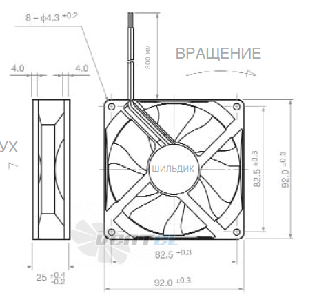 NMB 3610RL-04W-B10 - описание, технические характеристики, графики