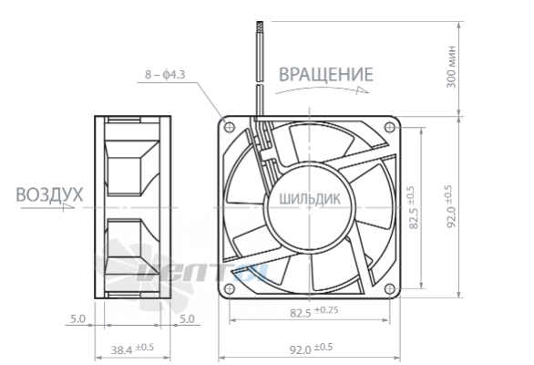 NMB 3615KL-04W-B40 - описание, технические характеристики, графики