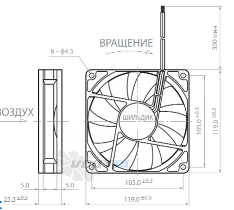 NMB 4710KL-04W-B10 - описание, технические характеристики, графики