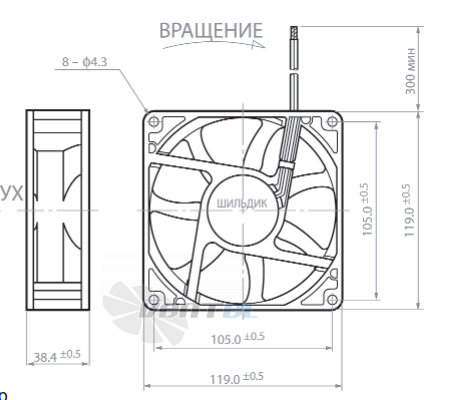 NMB 4715KL-04W-B10 - описание, технические характеристики, графики