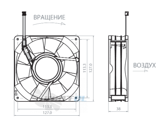 NMB 5015FL-07W-B40 - описание, технические характеристики, графики