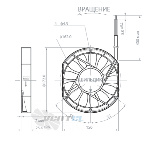 NMB 5910PL-04W-B10 - описание, технические характеристики, графики