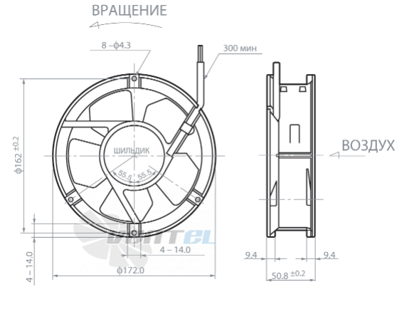 NMB 6820PL-04W-B10 - описание, технические характеристики, графики