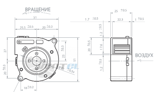 NMB BM5125-04W-B50 - описание, технические характеристики, графики