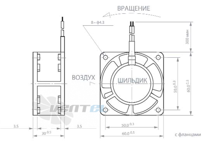 NMB 2412PS-12W-B30 - описание, технические характеристики, графики