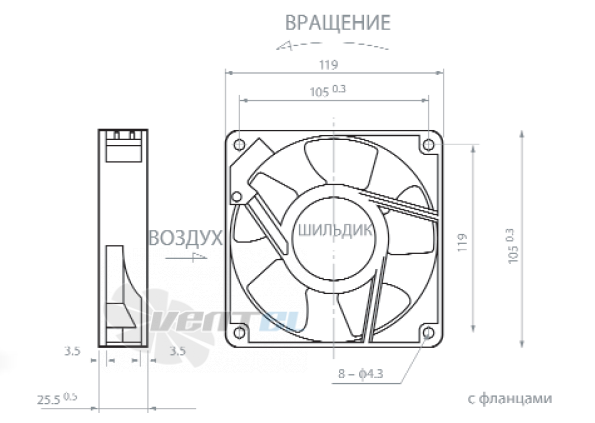 NMB 4710PS-12T-B20 - описание, технические характеристики, графики