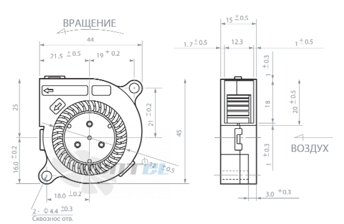 NMB BM4515-04W-B30 - описание, технические характеристики, графики