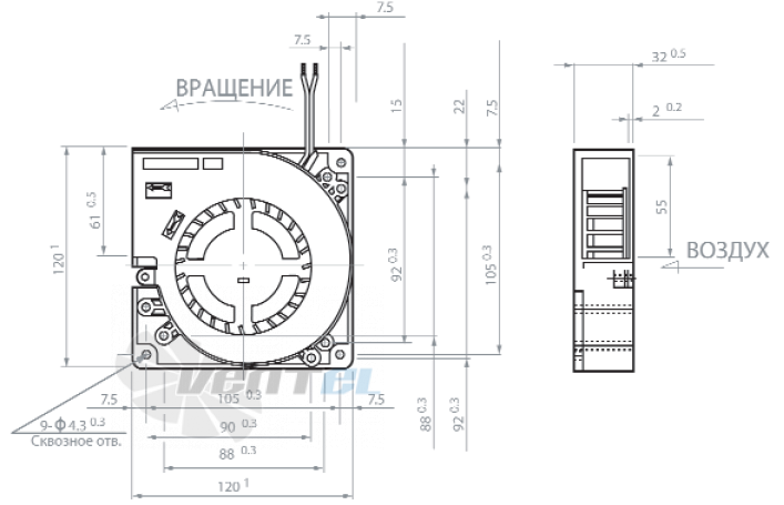 NMB BG1203-B042-000 - описание, технические характеристики, графики