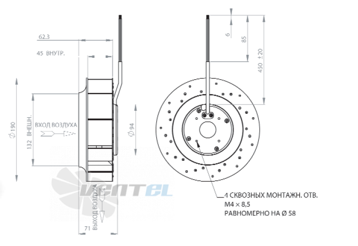 NMB 190R071D07 - описание, технические характеристики, графики