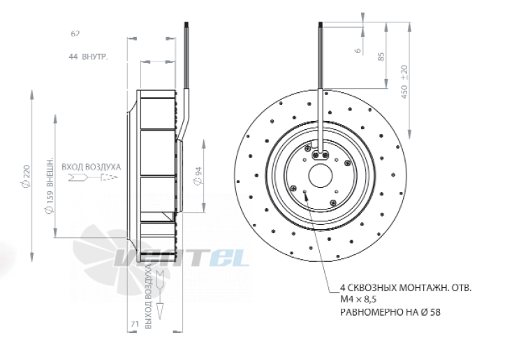 NMB 220R071D05 - описание, технические характеристики, графики