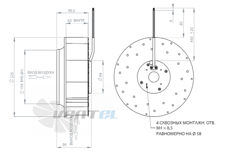 NMB 225R099D05 - описание, технические характеристики, графики