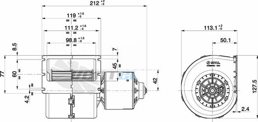 Spal (Италия) 008A4502D - описание, технические характеристики, графики