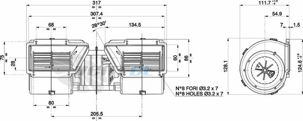 Spal (Италия) 005A4602 - описание, технические характеристики, графики