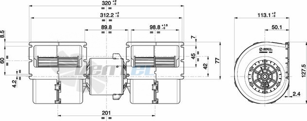 Spal (Италия) 008A3902 - описание, технические характеристики, графики