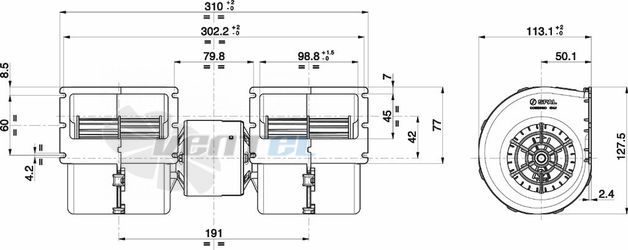 Spal (Италия) 008A4502 - описание, технические характеристики, графики